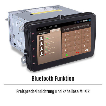 8'' HD Touchscreen Bluetooth DVD GPS Navigation Autoradio DAB für VW Seat Skoda