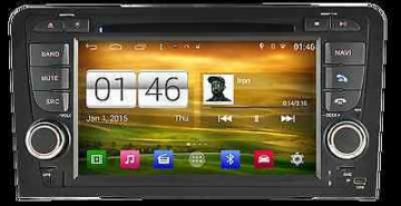 AUTORADIO DVD/GPS/NAVI/BT/DAB+/RADIO/ANDROID 4.4.4 Player AUDI A3 03-12 M049